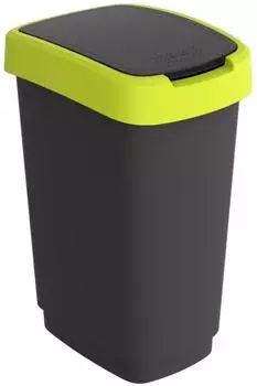 Rotho M&uuml;lleimer Twist 1754405070, gr&uuml;n Kunststoff, 25l