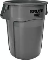 Rubbermaid 76183559, M&uuml;lltonne Rubbermaid Brute Utility rund 166,5 L Grau M&uuml;lleimer