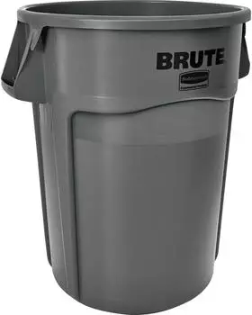 Rubbermaid M&uuml;lleimer Brute Round, FG264360GRAY, grau Kunststoff, 166,5l