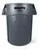 Rubbermaid Mülleimer Brute Round, FG264360GRAY, grau Kunststoff, 166,5l