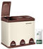 Songmics Mülleimer LTB024A01, braun Metall, 3 x 8l