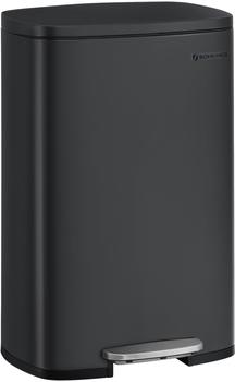 Songmics M&uuml;lleimer LTB050B02, schwarz Metall, 50l