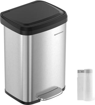 Songmics M&uuml;lleimer LTB530E50, silber Metall, 50l