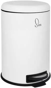 Svita Mülleimer T20, weiß Metall, 20l