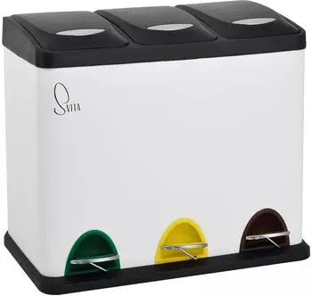 Svita Mülleimer TC3X8 3 x 8l weiß