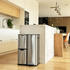 Kitchen Move Abfalleimer für die Mülltrennung 60L HAJA Silber