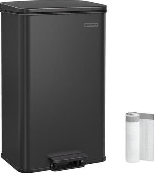 Songmics K&uuml;che 40l Treteimer schwarz