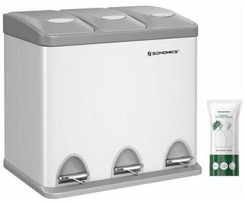 Songmics M&uuml;lleimer 3x8l wei&szlig;
