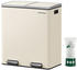 Songmics Mülleimer Mülltrennsystem mit 2 Fächern 2 x 30 L Küche