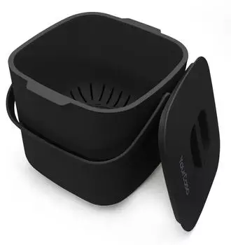 YourCasa Biomülleimer 4L Schwarz