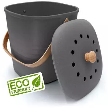 YourCasa Biomülleimer 4L Anthrazit