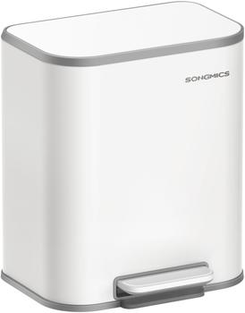 Songmics Abfalleimer mit Deckel 20l wolkenwei&szlig; (LTB542W02)