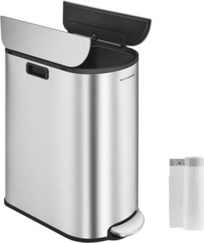 Songmics M&uuml;lltrennsystem 30+20l silber (LTB570E50)