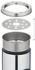 Relaxdays Standaschenbecher Edelstahl H 52,5 cm silber