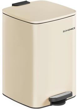 Songmics Tretm&uuml;lleimer mit Deckel 20l sandbeige (LTB592A02)