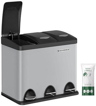 Songmics M&uuml;lltrennsystem 24l Taubengrau (BTL024G01)