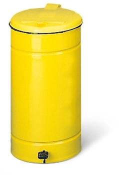 VAR Pedal Waste Bin 60l yellow