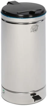 VAR Pedal Waste Bin 60l silber