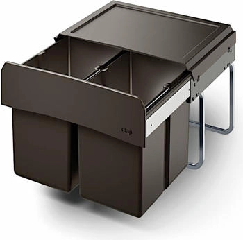 Naber CLAP 3/500-2 Abfallsorter 30 Liter (2x 15) in Anthrazit ab 50 cm Schrankbreite (8011454)