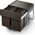 Naber CLAP 3/500-2 Abfallsorter 30 Liter (2x 15) in Anthrazit ab 50 cm Schrankbreite (8011454)