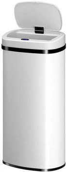 Juskys Automatik mit Sensor 70L rechteckig - elektrischer Deckel - Wei&szlig; (300637)