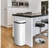 Juskys Automatik mit Sensor 70L rechteckig - elektrischer Deckel - Weiß (300637)