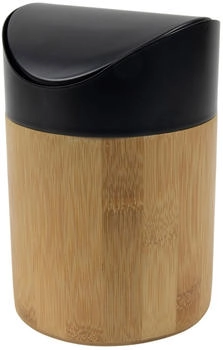 Hit Trading Tischabfalleimer JALI, H 15,5 cm - Braun - Schwarz - Bambus - Metall (23464302)