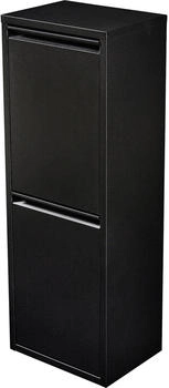 en.casa M&uuml;lltrennschrank Sollentuna 93x33x25cm schwarz