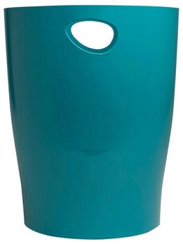 Exacompta Papierkorb Ecobin 45334D, Skandi, 15 Liter, Pazifik Blau