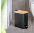 bremermann Kosmetikeimer Abfalleimer mit Bambus-Deckel, Bad- mit Soft-Close, 5 l (91757)