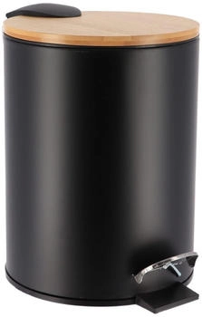 Tendance Kosmetikeimer Tretmülleimer Abfalleimer 3 L mit Absenkautomatik, Schwarz (6508103)