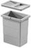 Hailo Inneneimer 1102439 hellgrau 7 L 226 x 156 x 255 mm mit Deckel (1102-43)