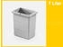 Hailo Inneneimer 1102439 hellgrau 7 L 226 x 156 x 255 mm mit Deckel (1102-43)