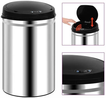 vidaXL Automatischer Sensor-M&uuml;lleimer 30 L Edelstahl