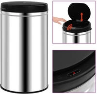 vidaXL Automatischer Sensor-M&uuml;lleimer 60 L Edelstahl