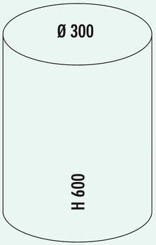 Wesco Abfalleimer CAPBOY Maxi in WEISS mit Abfallvolumen 22 Liter