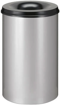 Brabantia Feuerlöschender Papierkorb 110 Liter - Aluminium Grau Schwarz