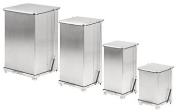 Brabantia Industrieller Tritt-M&uuml;lleimer 152 Liter - Matt Edelstahl