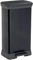 Curver 246364, Curver Deco bin metalics 246364 M&uuml;lleimer 50l (B x H x T) 390 x 720 x