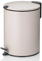 Kela M&uuml;lleimer Mats, 23704, beige, Kosmetikeimer aus Metall, 5 Liter