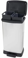 Curver Deco bin metalics 254620 M&uuml;lleimer 46 l (B x H x T) 407 x 749 x 307 mm