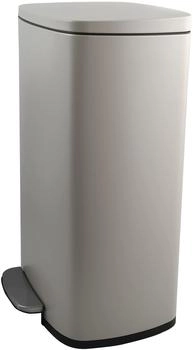 Spirella Softclose Mülleimer mit Fußpedal 50l Taupe