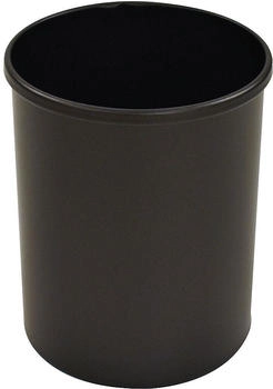 Vepa Bins Runder Papierkorb 15l Schwarz