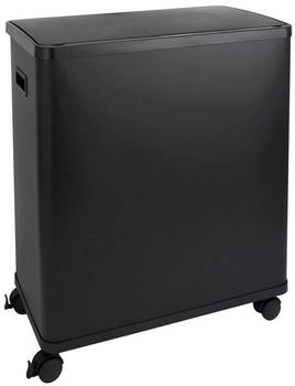 Svita SR2X30, Sensormülleimer, 2 Innenfächer, 60L, Stahl pulverbeschichtet, Schwarz, Schwarz (94748)