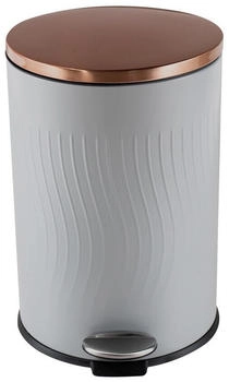 HTI-Living Treteimer Jannik 20l Grau Kupfer Edelstahl (2222765)