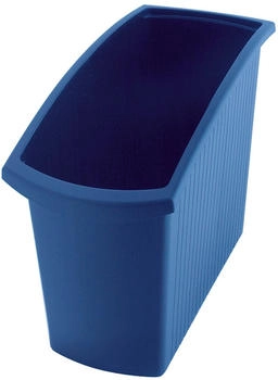 Proregal Rechteckiger Kunstoff Papierkorb | 18 Liter, HxBxT 34,5x19,4x45cm | Blau (RVB18-02)