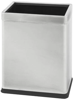Proregal Papierkorb 10l HxBxT 27,5x16,5x22,5 cm Silber (RVB149-01)