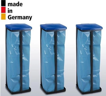 Alpfa Müllsackständer 3er Set 120 Liter Abfallsammler Gelber Sack Ständer Müllbeutel, Made in Germany