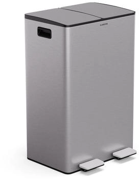 Klarstein EcoVista mit Kompostbehälter Abfalleimer 60 Liter + 3L Kompostbehälter Soft-Close (KG28-60L-ss)