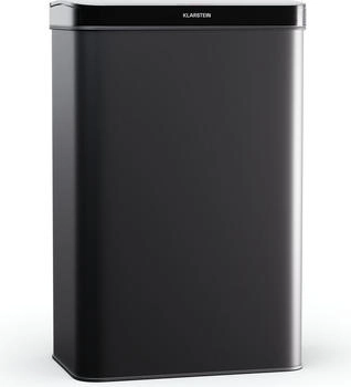 Klarstein Sensor- 60L - ber&uuml;hrungslos mit Bewegungssensor & Soft-Close, Edelstahl, Mattschwarz, 3-in-1- mit Trennsystem (KG30-60l-bl)